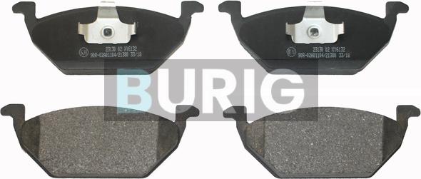 Burig B020120 - Kit de plaquettes de frein, frein à disque cwaw.fr