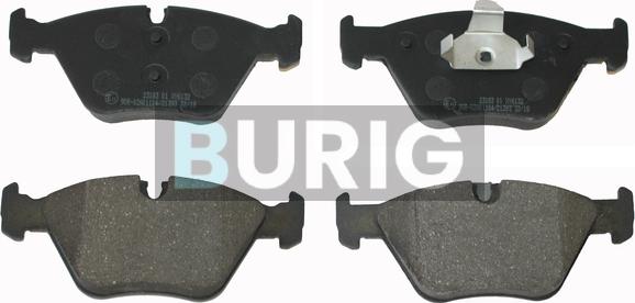 Burig B020174 - Kit de plaquettes de frein, frein à disque cwaw.fr