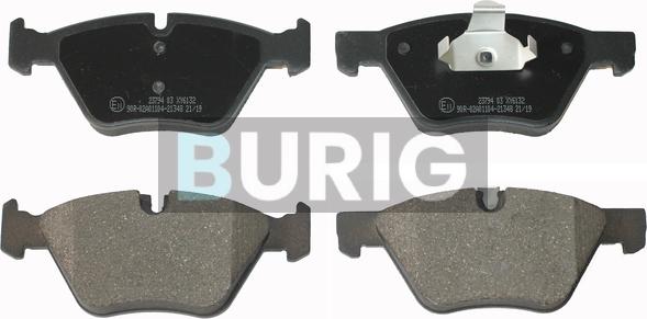 Burig B020176 - Kit de plaquettes de frein, frein à disque cwaw.fr