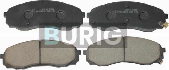 Burig B020354 - Kit de plaquettes de frein, frein à disque cwaw.fr