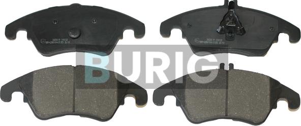 Burig B020351 - Kit de plaquettes de frein, frein à disque cwaw.fr