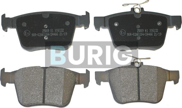 Burig B020309 - Kit de plaquettes de frein, frein à disque cwaw.fr