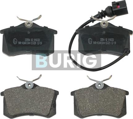 Burig B020302 - Kit de plaquettes de frein, frein à disque cwaw.fr