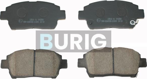 Burig B020319 - Kit de plaquettes de frein, frein à disque cwaw.fr