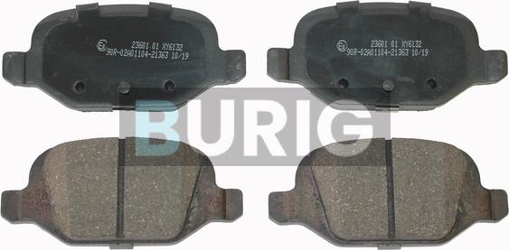 Burig B020314 - Kit de plaquettes de frein, frein à disque cwaw.fr