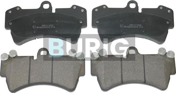 Burig B020310 - Kit de plaquettes de frein, frein à disque cwaw.fr