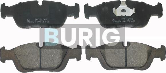 Burig B020385 - Kit de plaquettes de frein, frein à disque cwaw.fr