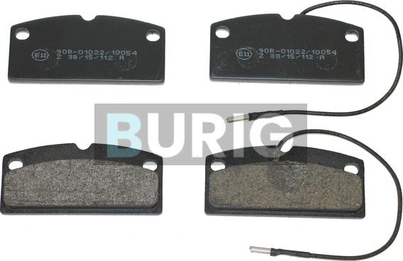 Burig B020330 - Kit de plaquettes de frein, frein à disque cwaw.fr