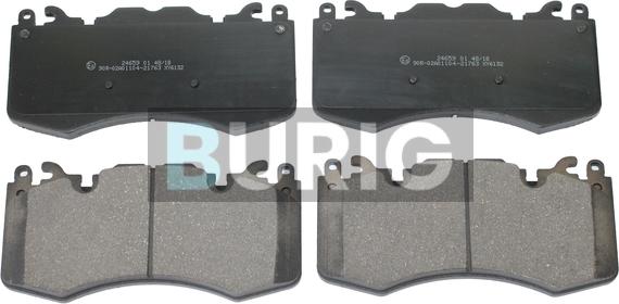 Burig B020333 - Kit de plaquettes de frein, frein à disque cwaw.fr