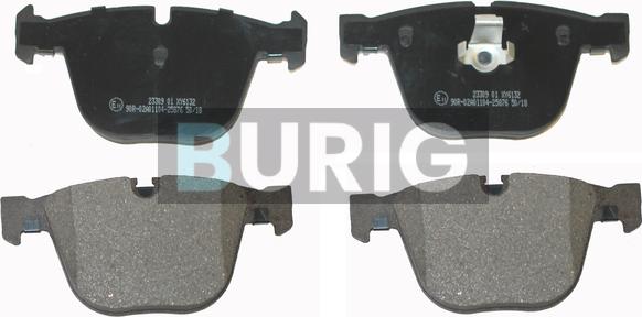 Burig B020329 - Kit de plaquettes de frein, frein à disque cwaw.fr