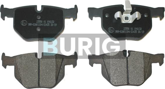 Burig B020326 - Kit de plaquettes de frein, frein à disque cwaw.fr