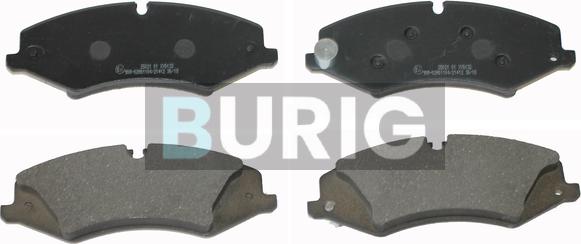 Burig B020321 - Kit de plaquettes de frein, frein à disque cwaw.fr