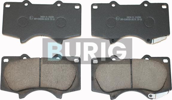 Burig B020298 - Kit de plaquettes de frein, frein à disque cwaw.fr