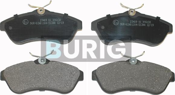 Burig B020246 - Kit de plaquettes de frein, frein à disque cwaw.fr