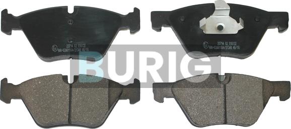 Burig B020241 - Kit de plaquettes de frein, frein à disque cwaw.fr