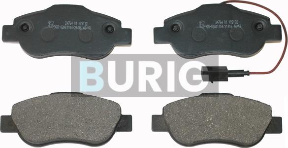 Burig B020243 - Kit de plaquettes de frein, frein à disque cwaw.fr