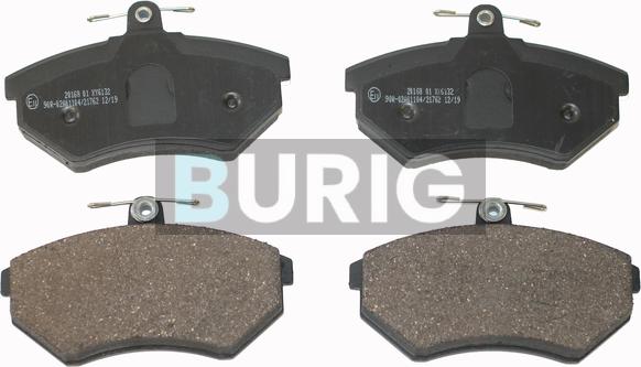 Burig B020242 - Kit de plaquettes de frein, frein à disque cwaw.fr