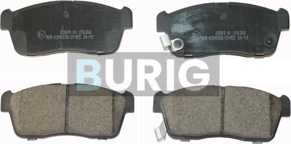 Burig B020250 - Kit de plaquettes de frein, frein à disque cwaw.fr