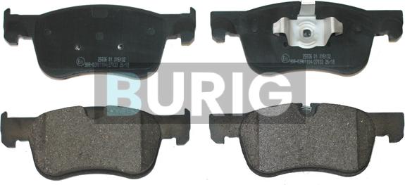 Burig B020252 - Kit de plaquettes de frein, frein à disque cwaw.fr