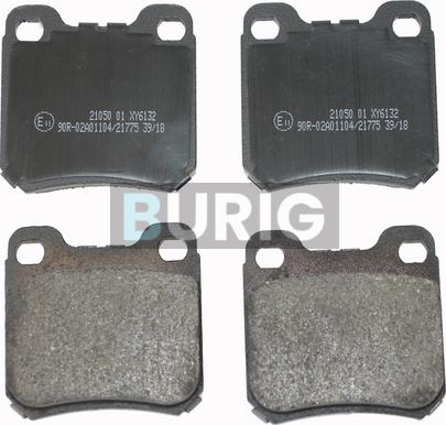 Burig B020262 - Kit de plaquettes de frein, frein à disque cwaw.fr