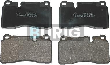 Burig B020267 - Kit de plaquettes de frein, frein à disque cwaw.fr