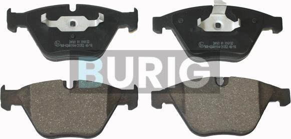 Burig B020205 - Kit de plaquettes de frein, frein à disque cwaw.fr