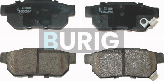 Burig B020288 - Kit de plaquettes de frein, frein à disque cwaw.fr