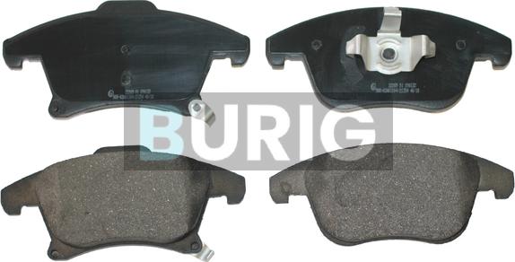 Burig B020283 - Kit de plaquettes de frein, frein à disque cwaw.fr