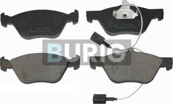 Burig B020282 - Kit de plaquettes de frein, frein à disque cwaw.fr