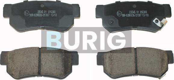 Burig B020287 - Kit de plaquettes de frein, frein à disque cwaw.fr