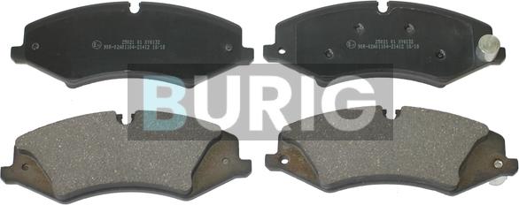 Burig B020233 - Kit de plaquettes de frein, frein à disque cwaw.fr