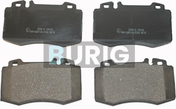 Burig B020229 - Kit de plaquettes de frein, frein à disque cwaw.fr