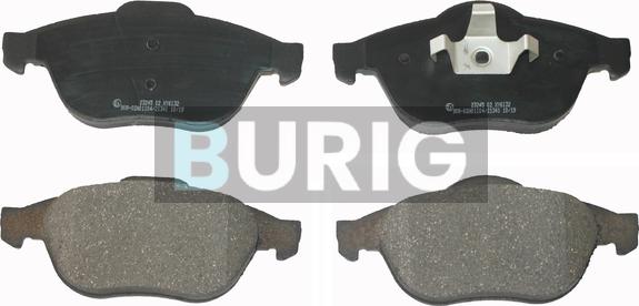 Burig B020223 - Kit de plaquettes de frein, frein à disque cwaw.fr