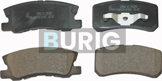 Burig B020279 - Kit de plaquettes de frein, frein à disque cwaw.fr