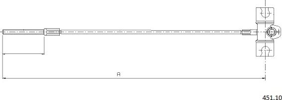 Cabor 451.10 - Tirette à câble, frein de stationnement cwaw.fr