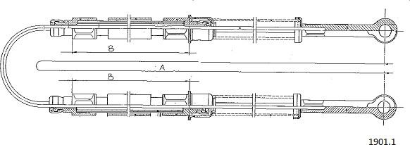 Cabor 1901.1 - Tirette à câble, frein de stationnement cwaw.fr