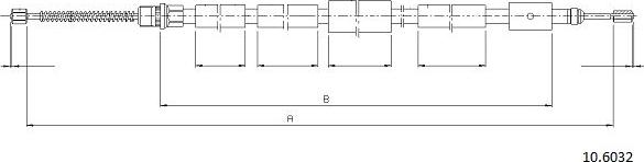 Cabor 10.6032 - Tirette à câble, frein de stationnement cwaw.fr