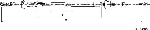 Cabor 10.0868 - Câble d'accélération cwaw.fr