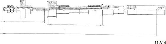 Cabor 11.314 - Tirette à câble, commande d'embrayage cwaw.fr