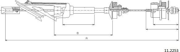 Cabor 11.2253 - Tirette à câble, commande d'embrayage cwaw.fr