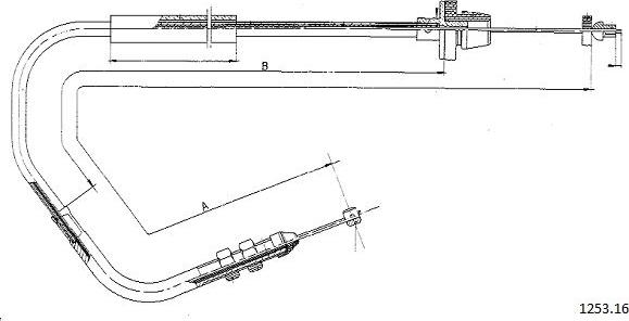 Cabor 1253.16 - Câble d'accélération cwaw.fr