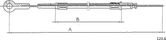 Cabor 123.6 - Câble d'accélération cwaw.fr