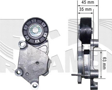 Caliber 47967 - Tendeur de courroie, courroie trapézoïdale à nervures cwaw.fr