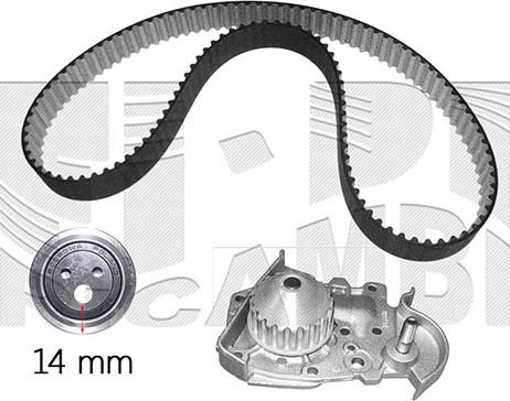 Caliber 0590KRWB - Pompe à eau + kit de courroie de distribution cwaw.fr