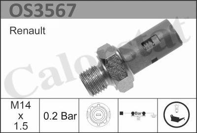 Calorstat by Vernet OS3567 - Capteur, pression d'huile cwaw.fr