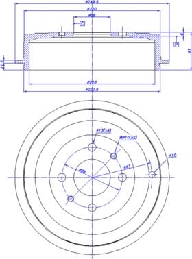 CAR 433.100 - Tambour de frein cwaw.fr