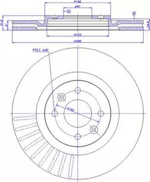 Delphi BG3149 - Disque de frein cwaw.fr