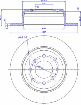 BOSCH 986478646 - Disque de frein cwaw.fr