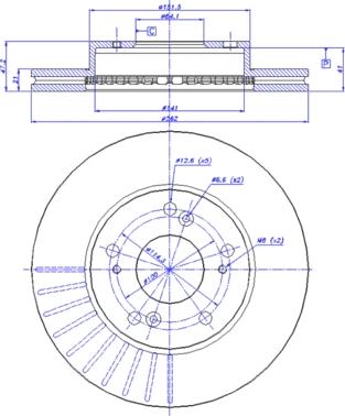 BENDIX 520917 - Disque de frein cwaw.fr