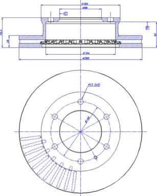 BENDIX 522131 - Disque de frein cwaw.fr